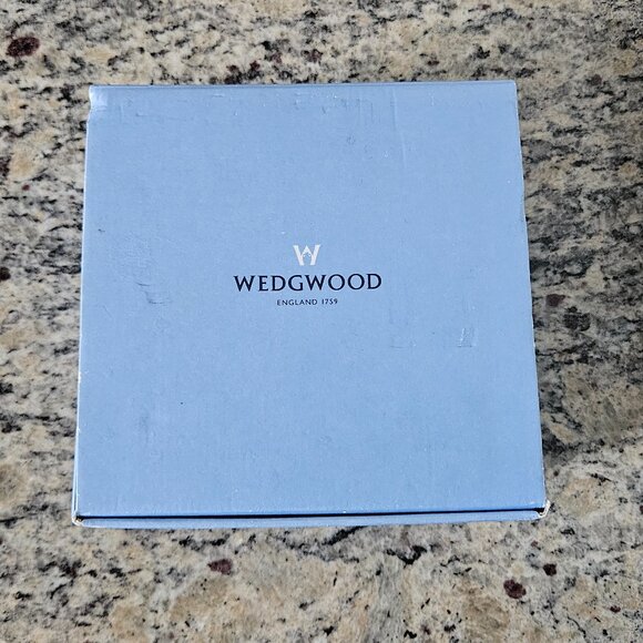 RARE VINTAGE WEDGWOOD ENGLAND BLUE WHITE SEASONS DESK MANTEL OFFICE CLOCK - Picture 15 of 15